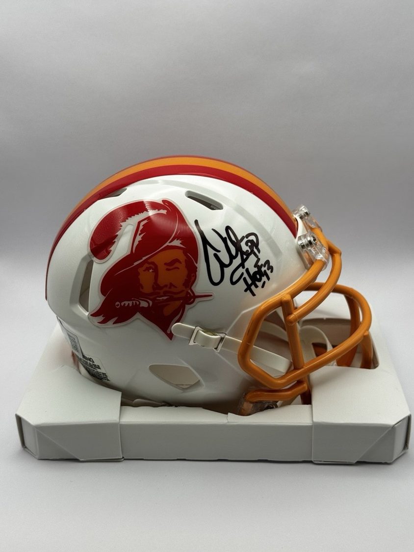 Warren Sapp Signed Mini Helmet
