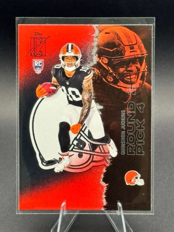 2025 Topps Signature Class Red & Black Quinshon Judkins #115