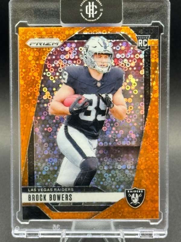 2024 Panini Prizm Orange Disco Prizm Brock Bowers #315