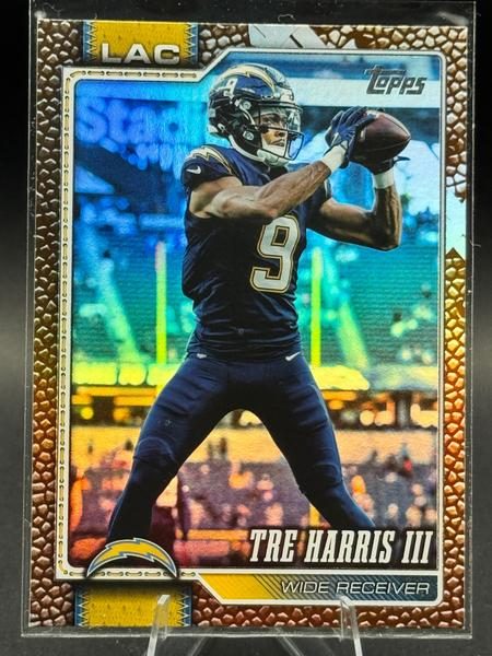 2026 Topps Flagship Football Leather Foil Tre Harris III #106