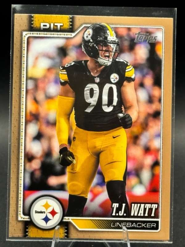 2026 Topps Flagship Gold T.J. Watt #254 /2026