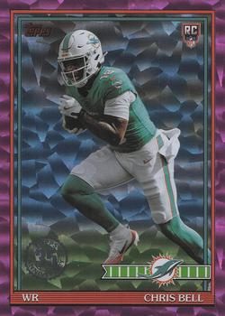 2026 Topps Flagship 1991 Topps Football Rookies Pink Crackle Chris Bell #91TR-24
