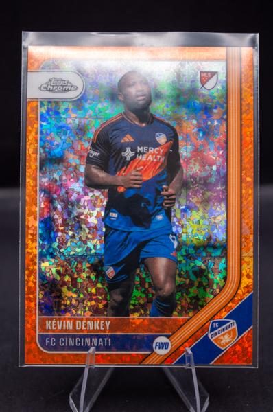 2026 Topps Chrome MLS Orange Mini-Diamond Refractor Kevin Denkey #3 /25