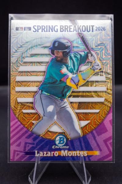 2026 Bowman Chrome Spring Breakout Mega Box Mojo Refractor Lazaro Montes #SB-23