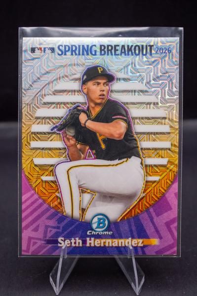 2026 Bowman Chrome Spring Breakout Mega Box Mojo Refractor Seth Hernandez #SB-6