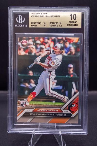 2024 Topps Now Jackson Holliday #75 BGS 10