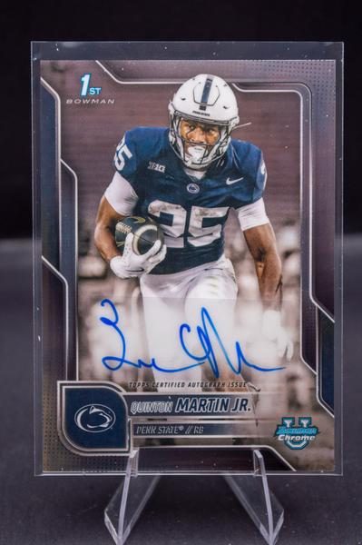 2025 Bowman University Chrome Prospect Autographs Quinton Martin Jr. #BCA-QMJ