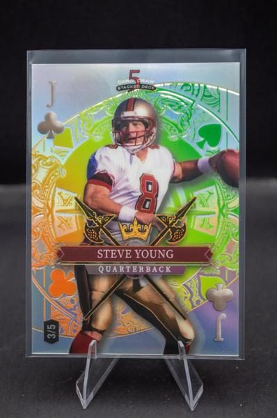 2026 Wild Card 5 Card Draw Stacked Deck Jack of Clubs Steve Young #SDJC-SYN /5